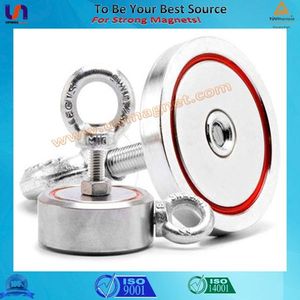 600Kg Super Strong Custom Double Sides Cylinder Salvage Recovery Search <strong>Magnets</strong> Permanent Powerful Fishing Neodymium <strong>Magnet</strong>