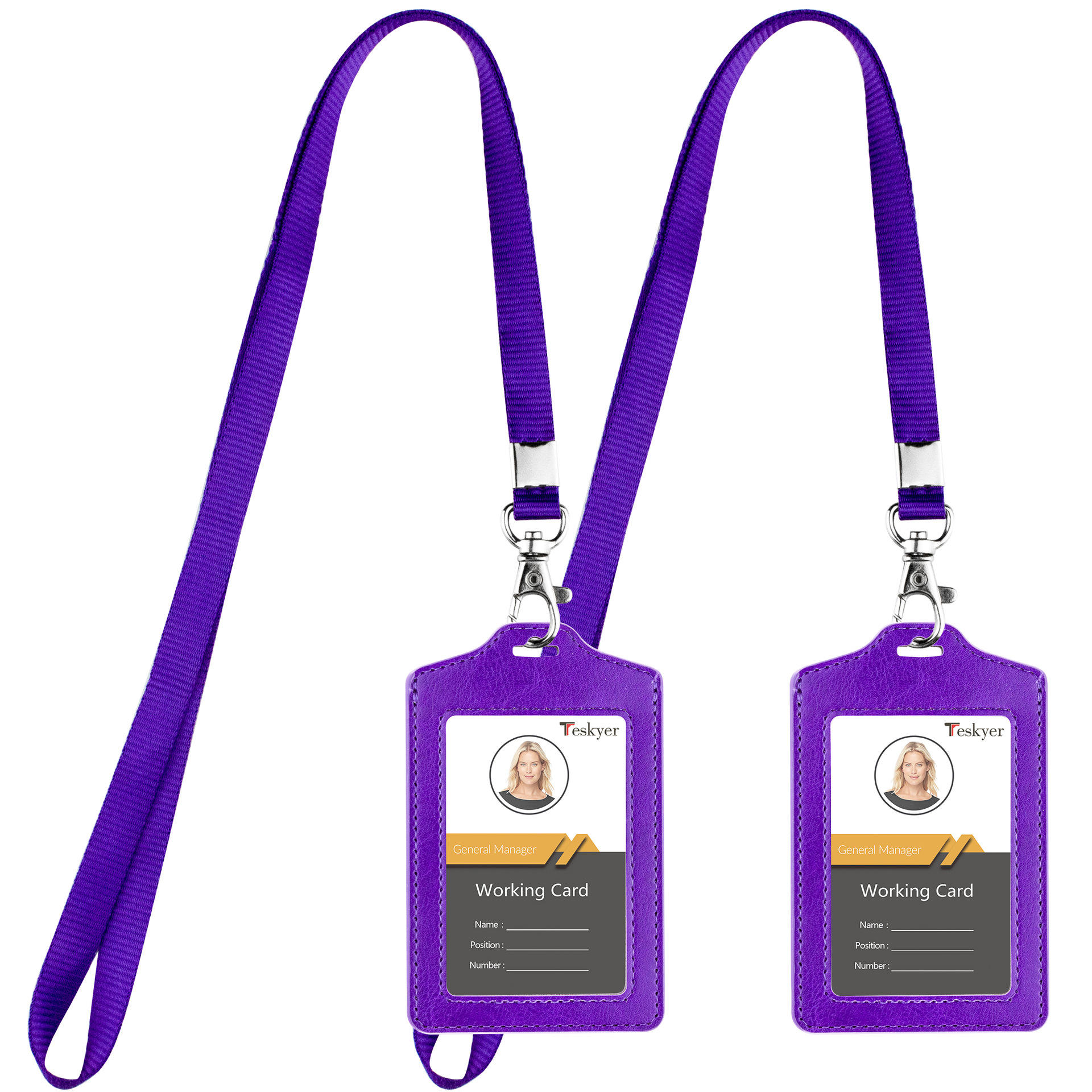 Purple Double sided Transparent