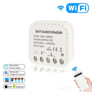 1 通道Tuya智能开关双控wifi开关独立控制隐蔽智能交换机支持Alexa - Product Image 2