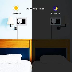 Hot Selling 7-Zoll-weißer digitaler Wecker mit Kalender pillen erinnerung 5 Alarme Extra große Schrift Smart Table Clock Ready Ship - Product Image 4