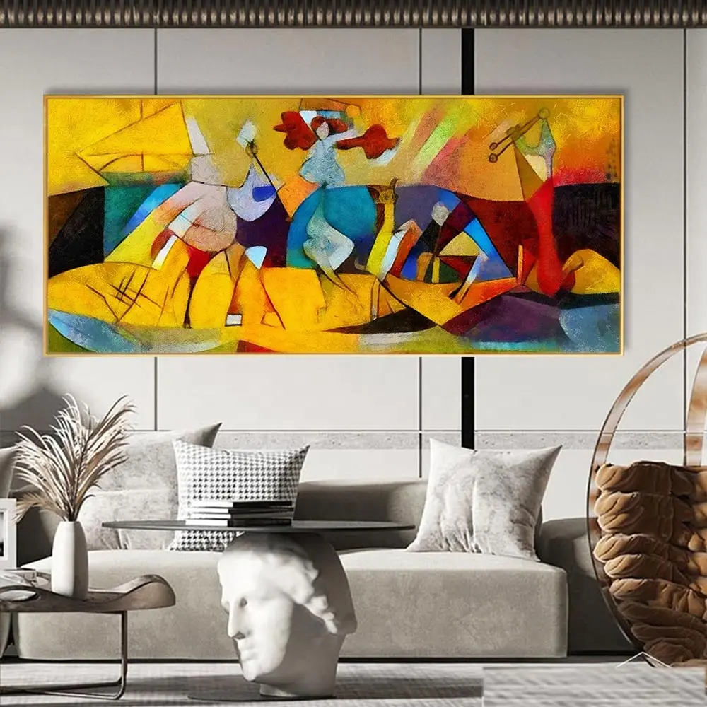 Images d'art murales abstraites de Picasso, décor moderne de maison, peintures célèbres par Picasso, peinture sur toile HD