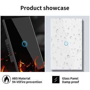 スマートライトスイッチ110-240V防水WifiウォールスマートスイッチLEDインジケータ付きバスルームとキッチン用 - Product Image 6