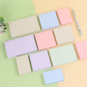 Venta al por mayor de varios tamaños de colores reutilizables Oficina Útiles escolares Notas adhesivas con logotipo Dejar un mensaje Bloc de notas - Product Image 1