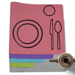 家庭和餐厅装饰防水防滑可重复使用的可洗硅胶桌垫 - Product Image 4