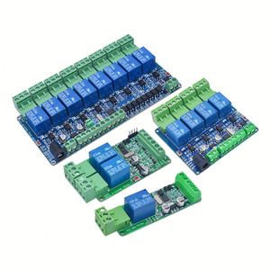 5V 12V 24V Modbus Rtu 1 Módulo de relé de 2 canales Comunicación RS485 TTL 1 Módulo de relé de entrada de 2 vías - Product Image 1