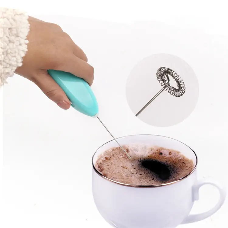 Draagbare Keuken Koffie Whisk Tool Automatische Handheld Schuim Koffiezetapparaat Elektrische Mini Eiklopper Elektrische Melkopschuimer