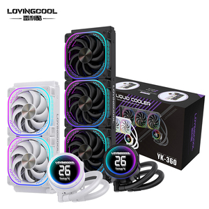 LOVINGCOOL 240/360mm radiador líquido enfriador rápido con función de visualización de temperatura juego computar refrigeración por agua CPU Aio RGB ventilador