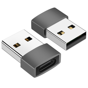 Usb-c母对公性别转换器Type-C适配器USBC连接器USB C至USB适配器支持徽标打印