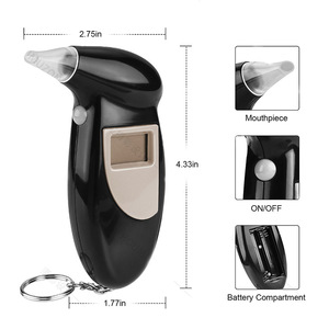 Ölçme sarhoş sürüş üfleme tipi dedektörü özel muayene Alarm enstrüman artefakt Exhaler LCD alkol testi - Product Image 2