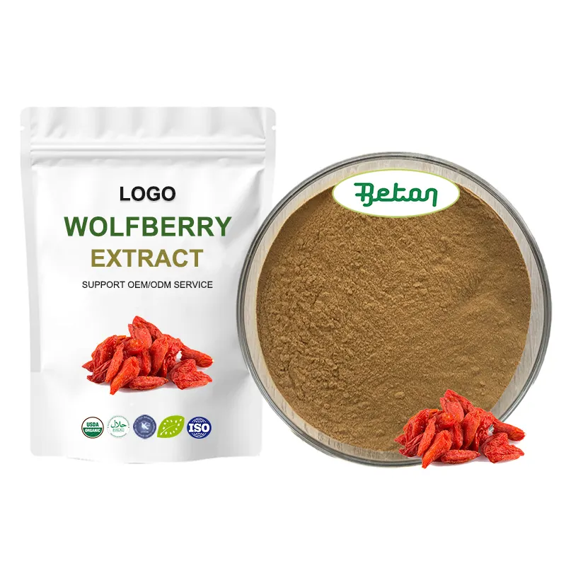 Chinese 20:1 Wolfberry Lycium Barbarum Organic Juice Wolfberry Fruit Extract 10% 25% 99% Gojiberry Fruit Extract Powder 5:1