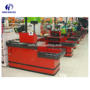 现代零售店现金柜台设计现金收银台柜台收银员可调超市柜台 - Product Image 4