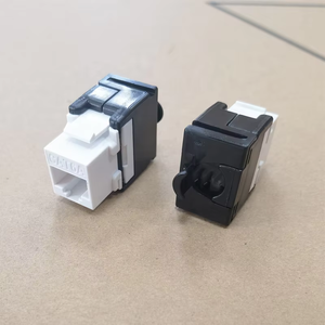 180 độ RJ45 CAT6 moduler <span class=keywords><strong>Keystone</strong></span> <span class=keywords><strong>Jack</strong></span> Cat 6 <span class=keywords><strong>Keystone</strong></span> nối công cụ màu đen miễn phí - Product Image 2