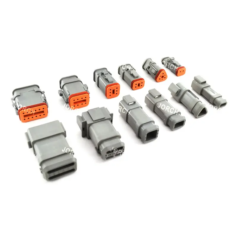 Deutsch DT Auto Waterproof Electrical Wire Connector Plug Kits With Tools DT06-2S 3S 4S 6S 8S 12S/DT04-2P 3P 4P 6P 8P 12P