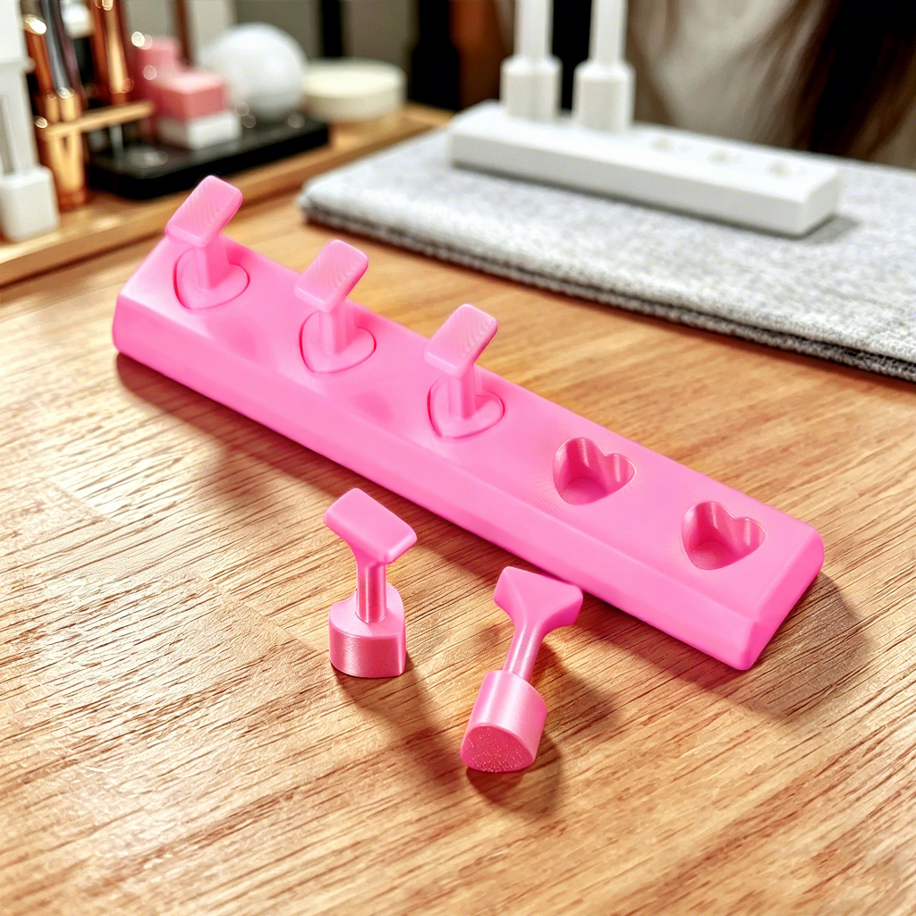 Porte-ongles rose sans aimant