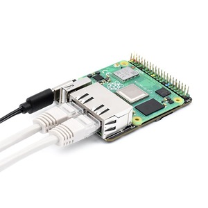 Hot Raspberry PI CM4 Dual-Gigabit-Netzwerks chnitt stelle Base board Computer modul 4-Schnittstellen-Erweiterungskarte - Product Image 2