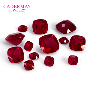 Cadermay อัญมณีคุณภาพสูงเบาะตัดในห้องแล็บสร้างทับทิมจริงนกพิราบเลือดแดงในห้องปฏิบัติการทับทิมหลวมด้วยการรวม - Product Image 5
