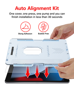 IPad 10.2用ベストセラースクリーンプロテクター第7世代第8世代第9世代強化ガラススクリーンプロテクターバブルフリーインストールキット付き - Product Image 4