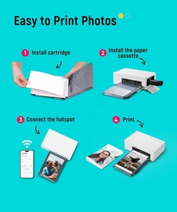 Liene 4x6'' Photo <strong>Printer</strong> Wi-Fi <strong>20</strong>/60 Sheets Full-Color Instant <strong>Printer</strong> for iPhone Android Smartphone Thermal Dye Sublimation - Product Image 5
