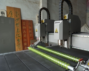 Elektrikli süpürge ile sıcak satış 3 eksenli Cnc Router makine kesici - Product Image 5