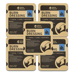 Rhino Rescue Emergência Queimar Vestir Queimar Cuidados Gel Sunburn Gel Refrigeração Creme Calmante Aliviar Escaldas Ferido Primeiros Socorros Acessórios