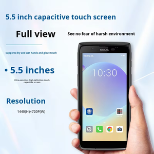 เครื่องสแกนบาร์โค้ดที่ทนทาน5.5นิ้ว <span class=keywords><strong>PDA</strong></span> คอมพิวเตอร์พกพา5000mAh แบตเตอรี่ใช้งานได้ยาวนานสแกนเร็วมาก - Product Image 3