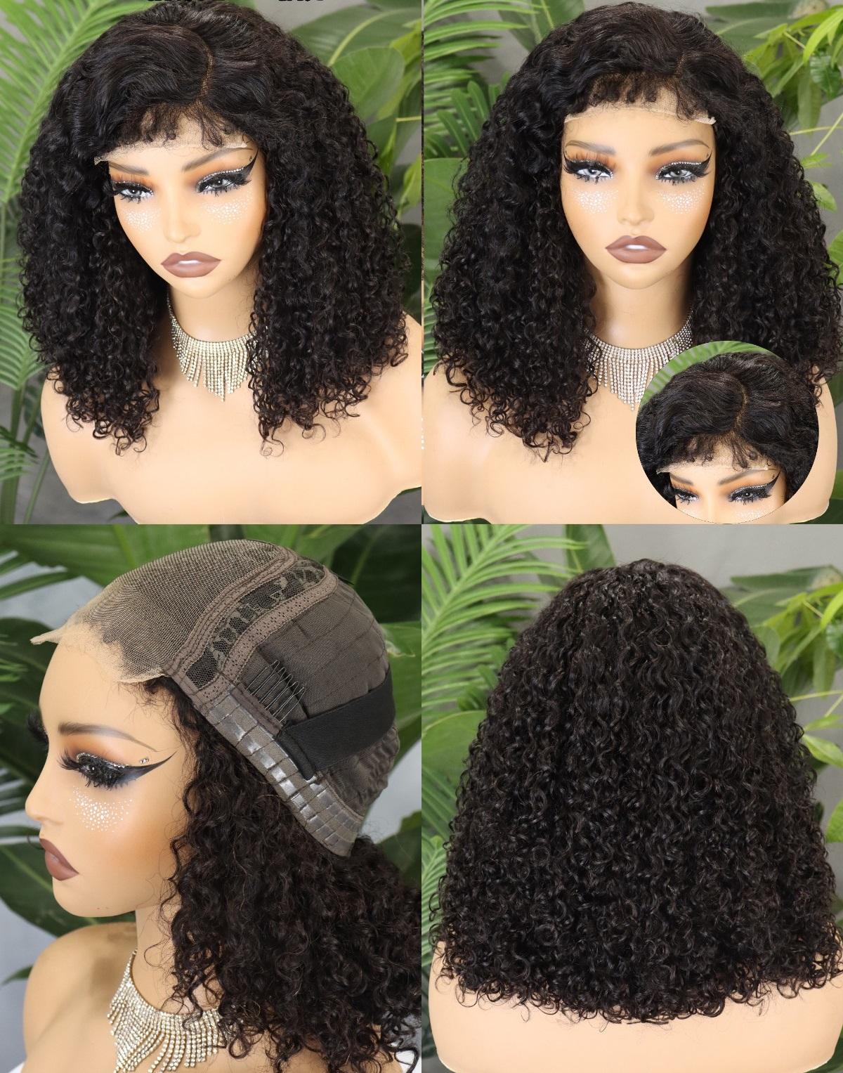 4x4 C partie sans colle pissy perruque bouclés