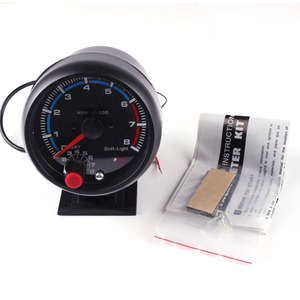 Wholesale 3.75 &quot;Seven Color <strong>Black</strong> 0-8000 <strong>RPM</strong> Tachometer Car Modification Tachometer 12v Racing Car Modification for Sale - Product Image 4
