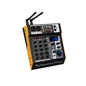 Professional 4-channel Mixing Console with One to Two Wireless <strong>Microphones</strong> and Power Amplifier, 99 Types of DSP Bluetooth Mixer - Product Image 3