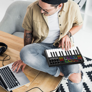 <strong>MIDI</strong> <strong>Controller</strong> Konix Colorful Piano 25keys ARP Auto Zccompaniment Function 8 Pads Good Quality <strong>MIDI</strong> <strong>Keyboard</strong> - Product Image 3