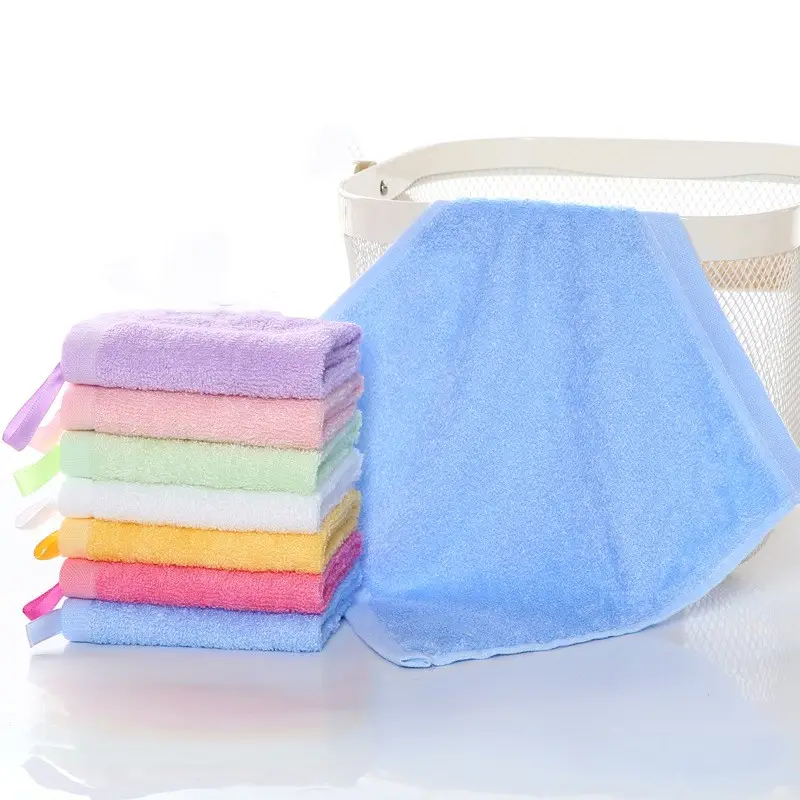 30X30 Bamboo Fiber Terry Cloth Washcloth Bath Face Hand Towel