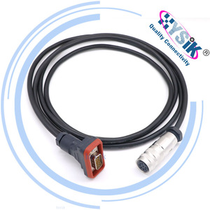AISG <span class=keywords><strong>DB15</strong></span> macho para 8 pinos conector fêmea cabo para estação base