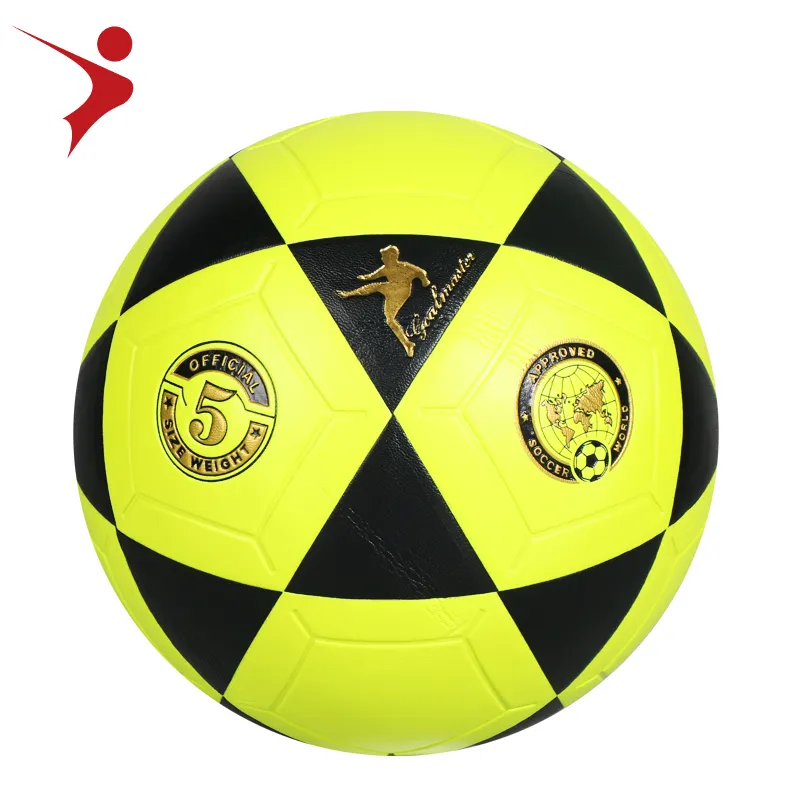 Ucuz futbol PVC ve PU futbol topu boyutu 5 sıcak satış yüksek kaliteli futbol fabrika toptan gümrük logo ve renk olabilir