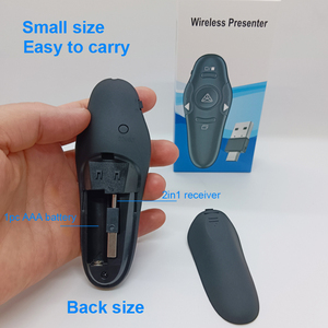 Presentatore senza fili con 2 in1 tipo-C e Micro ricevitore Laser rosso Presenter presentazione Clicker remoto USB PPT penna puntatore - Product Image 4