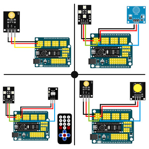 Kit di fabbrica IoT Kit di sensori per la casa intelligente fai da te casa in legno Open Source C/C + codice stelo scienza Starter Kit per ArduIDE