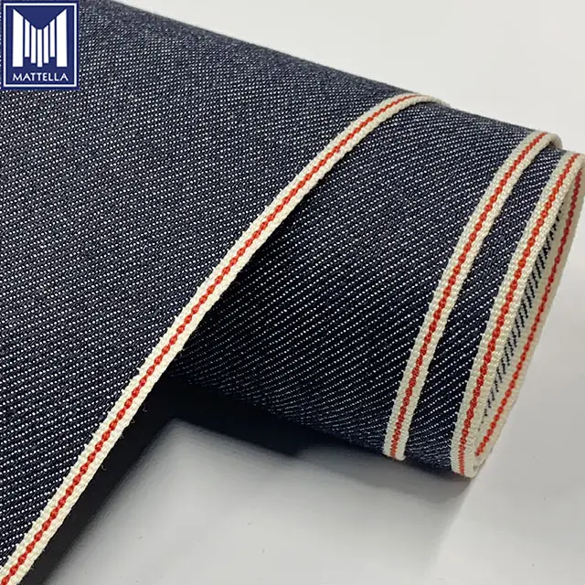 98% algodón 2% spandex tela de mezclilla de algodón orgánico GOTS certificado japonés de mezclilla tela para jeans