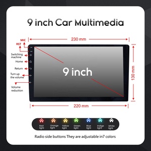 Android coche Car DVD đài phát thanh đa phương tiện Máy nghe nhạc reproductor de carro pantalla Wifi BT 4 gam RDS DSP DVR - Product Image 2