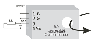 Sensore di corrente ca Acrel ingresso BA20-AI/V uscita AC 0-200A DC 1-5V diametro 20mm CT classe 0.5 trasmettitore elettrico