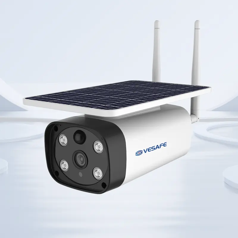 VESAFE — caméra de vidéosurveillance extérieure solaire, 4G Y8, 1920x1080P, Audio bidirectionnel, sans fil, caméra résistante à l'eau, domicile, balles