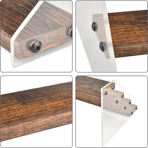 4-Tier rõ ràng Acrylic hiển thị Kệ Riser tổ chức sơn bằng gỗ hiển thị đứng cho cupcake sưu tầm lưu trữ Nhà cung cấp Pop - Product Image 3