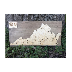 Özelleştirilebilir Virginia State Park izleme haritası - Product Image 4
