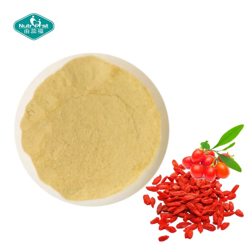 Nutrifirst-Polvo de extracto de goji berry, lcycium barbarum, polisacárido, péptido, wolfberry, a granel