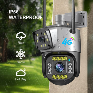 กลางแจ้ง 4MP เลนส์คู่กล้องรักษาความปลอดภัยไร้สาย 4G ซิมการ์ดกล้องวงจรปิด V380 Pro 4G Bullet PTZ กล้อง - Product Image 4