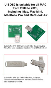 U-BOS2 программный инструмент для MacBook 2008-2020 M1 T2 ROM чипы EFI Lock прошивки PIN-код удаления BIOS ремонт