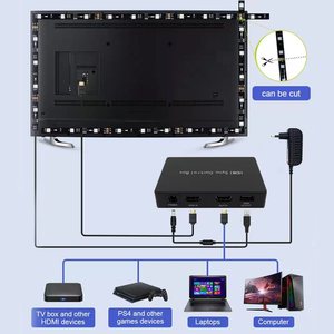 Smart Ambient TV PC Backlights <strong>Dream</strong> Color RGB <strong>LED</strong> Strip Lights Alexa Google Control HDMI Sync Screen Lighting Kit - Product Image 4