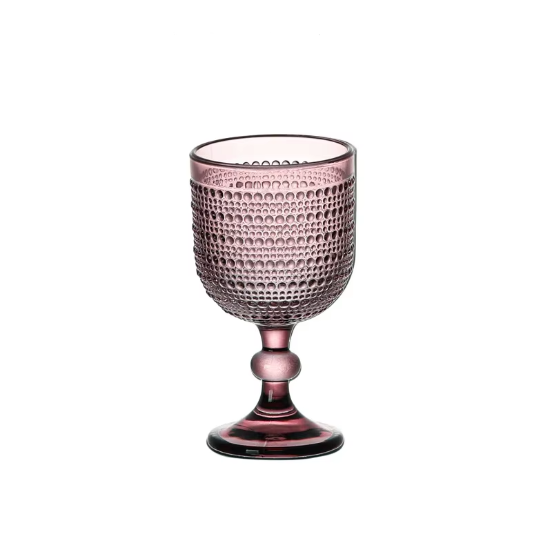 Gouttes de pluie violettes grand verre à vin
