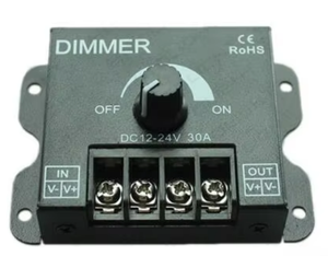 DC12V-24V PWM диммер 30A монохромная ручка контроллер переключатель Железный корпус ручка монохромный Диммер для светодиодной световой полосы - Product Image 6