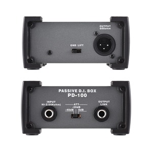 1-канальный пассивный блок DI-Box eiminator 1/4 ''инструмент, прямая коробка для XLR-преобразование импеданса, аудиоизолятор, прямая коробка - Product Image 6