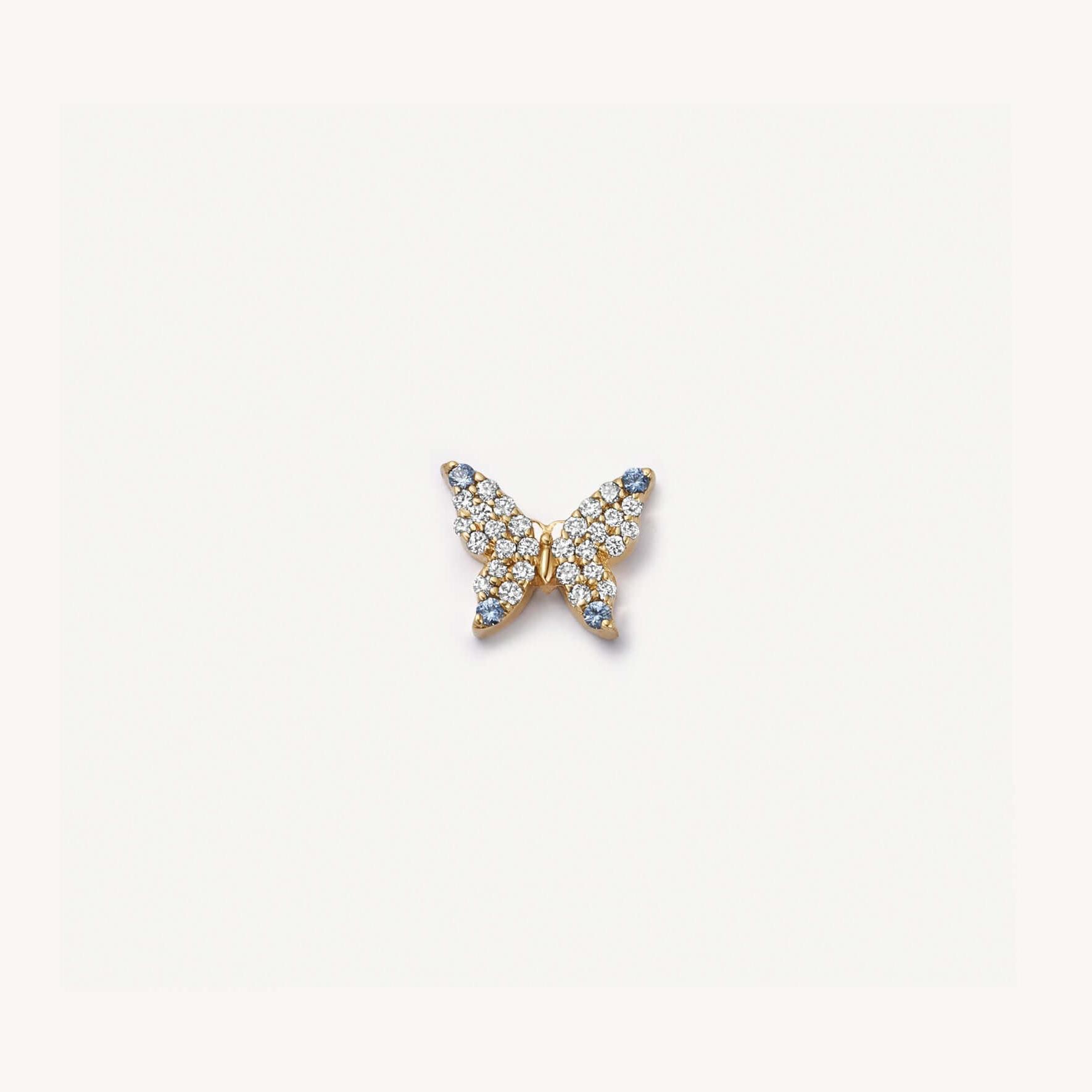 gold plated Full diamond butterfly-accessories