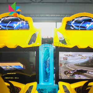 32 inç LCD iki oyuncu Outrun araba yarışı sürüş simülatörü jetonlu video oyun salonu oyun makinesi oyun alanı için - Product Image 5
