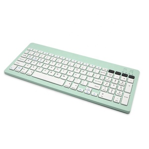 Mini Slim 10 11 12 13 pulgadas Bluetooth y teclado de carga de modo dual inalámbrico 2,4G con botones de silencio para IBM PC MAC IPAD IPHONE - Product Image 1